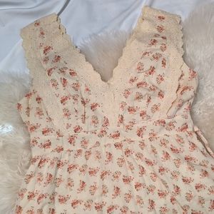 Maeve Knee-Length Floral and Lace Dress